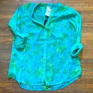 Sheer top or beach coverup